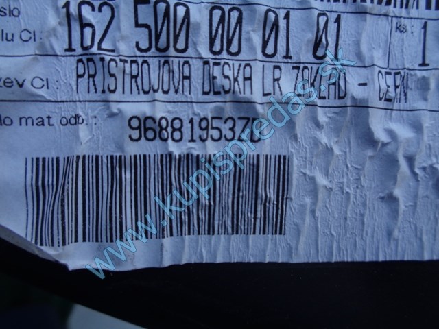kastlík na citroen c3 picasso, 96881953ZD